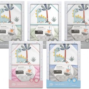 CAPA DE BAÑO + GORRO DINOSAURIO INTERBABY