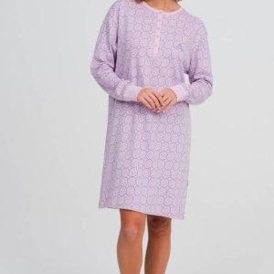 CAMISON MUJER MANGA LARGA ESTAMPADO FLORAL DON ALGODON