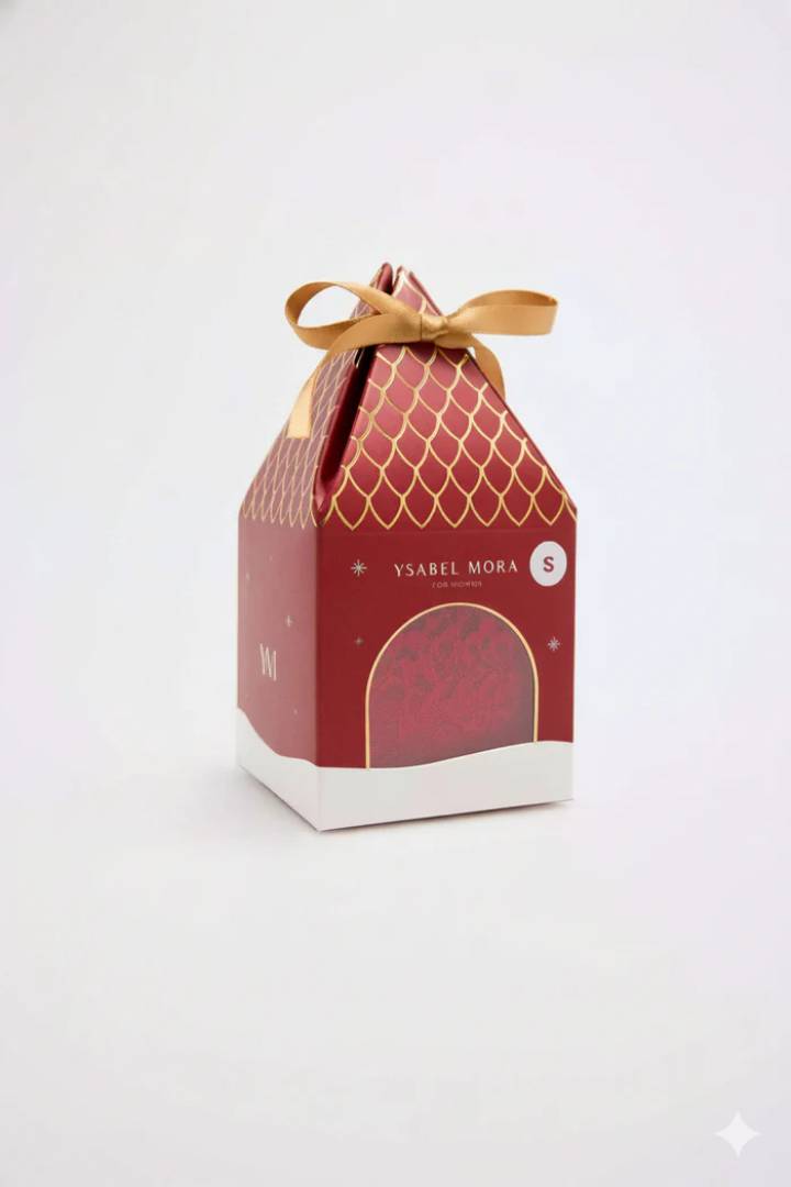 BRAGA MIDI MUJER ENCAJE ROJO YSABEL MORA - Imagen 7