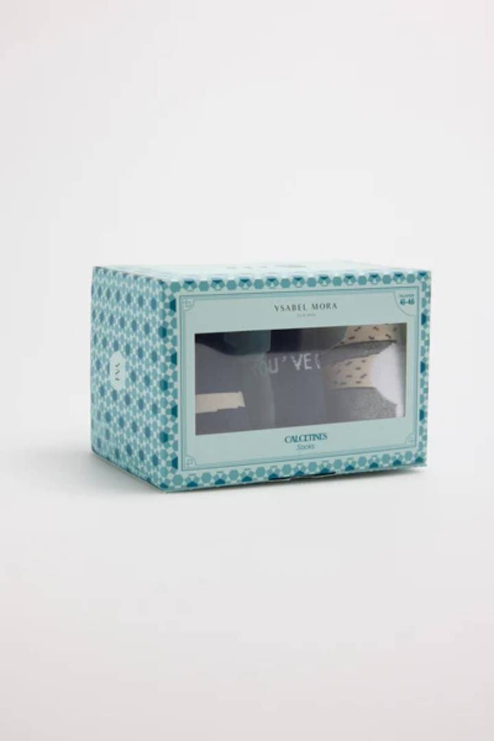 CALCETÍNES HOMBRE CAJA REGALO YSABEL MORA - Imagen 3