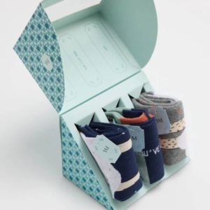 CALCETÍNES HOMBRE CAJA REGALO YSABEL MORA