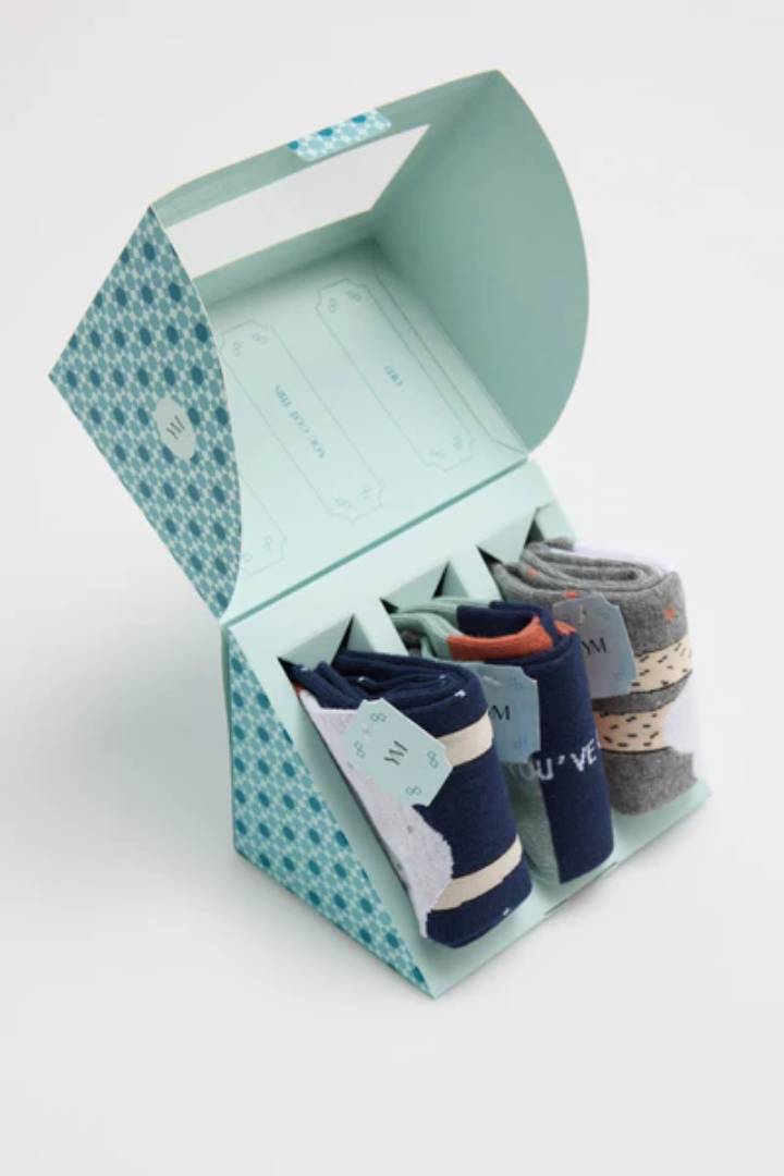 CALCETÍNES HOMBRE CAJA REGALO YSABEL MORA