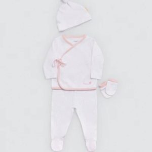 SET BEBE PRIMERA PUESTA ROSA YSABEL MORA