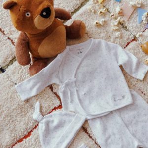 SET BEBE PRIMERA PUESTA BLANCO YSABEL MORA