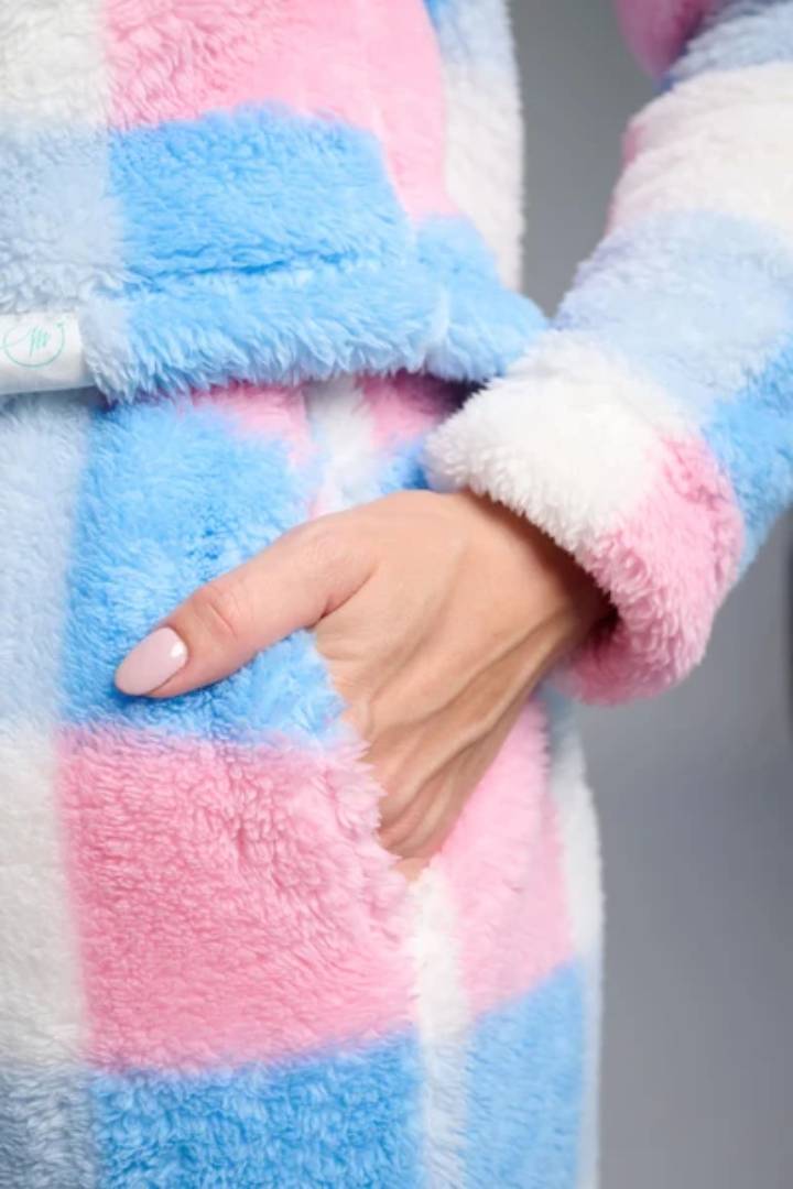 PIJAMA CORALINA MUJER ESTAMPADO CUADROS MUYDEMI - Imagen 4
