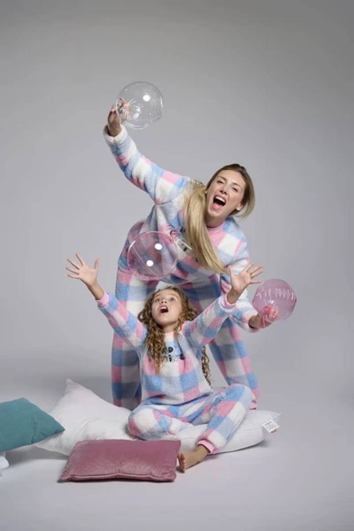 PIJAMA CORALINA MUJER ESTAMPADO CUADROS MUYDEMI - Imagen 6