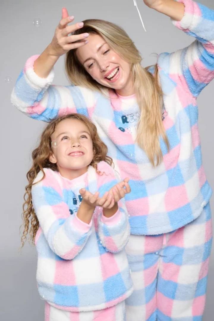 PIJAMA CORALINA MUJER ESTAMPADO CUADROS MUYDEMI - Imagen 7
