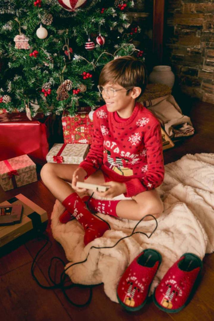 CALCETINES INFANTILES PACK 2 NAVIDAD SANTA YSABEL MORA - Imagen 4