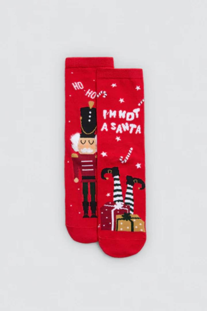 CALCETINES INFANTILES PACK 2 NAVIDAD SANTA YSABEL MORA - Imagen 6