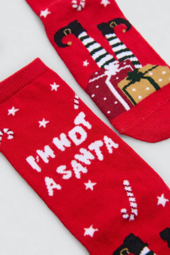 CALCETINES INFANTILES PACK 2 NAVIDAD SANTA YSABEL MORA - Imagen 8