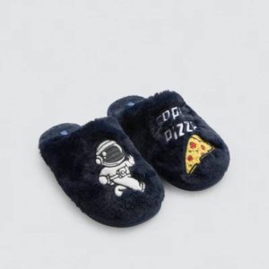 ZAPATILLAS CASA INFANTIL ASTRONAUTA Y PIZZA YSABEL MORA