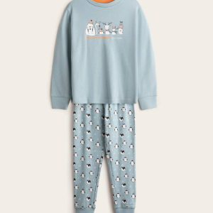 PIJAMA NIÑO ALGODON PINGÜINOS DON ALGODON