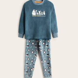 PIJAMA NIÑO CORALINA ANIMALES DON ALGODON