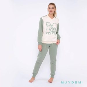 PIJAMA MUJER ALGODON FELPA MUYDEMI