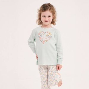 PIJAMA NIÑA ALGODON CORAZON DON ALGODON