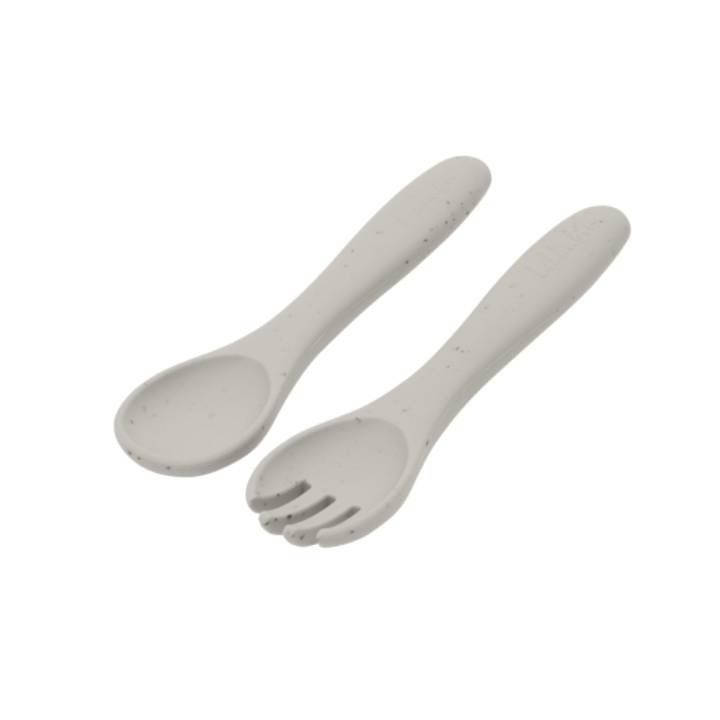 JUEGO DE CUCHARA Y TENEDOR PLATINUM SILICONE SAND - Imagen 2