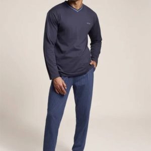 PIJAMA HOMBRE ALGODON ESTAMPADO RAYAS MUYDEMI