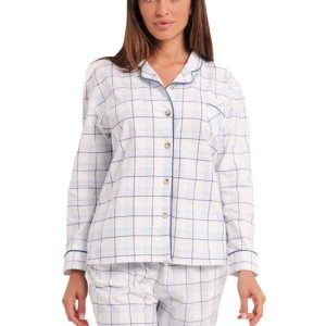 PIJAMA MUJER ALGODON CAMISERO DON ALGODON